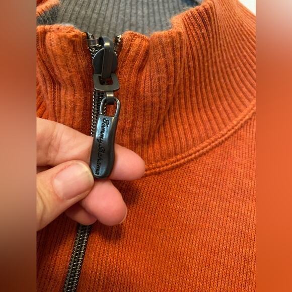 Tommy Bahama Men's XL Outdoors Reversible 1/4 Zip Pullover Preppy Fall - Picture 3 of 8